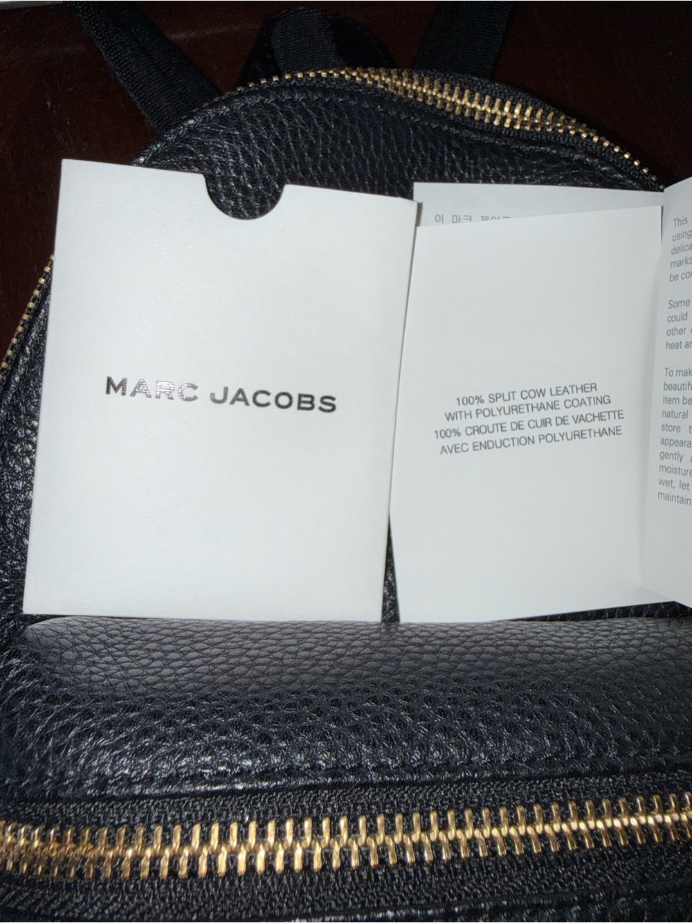 Marc Jacobs Leather Mini Backpack Bag New Black - Picture 12 of 15